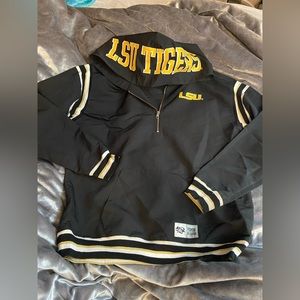 PINK VS LSU HALF ZIP